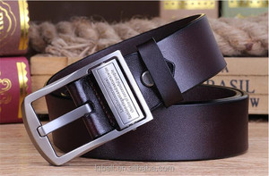 Cinturón de cuero de vaca Hebilla de aleación Cinturones de <span class=keywords><strong>hombre</strong></span> para <span class=keywords><strong>hombre</strong></span> <span class=keywords><strong>Moda</strong></span> Nuevo diseño Cinturones masculinos Fábrica de alta calidad - Product Image 3