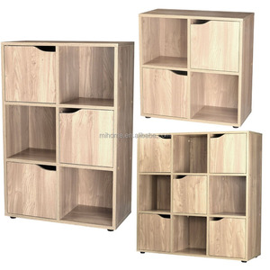 Sonoma Oak 4 6 9 Wooden Cube Storage <strong>Unit</strong> Display Shelves <strong>Cupboard</strong> Doors Bookcase <strong>Shelving</strong> - Product Image 1