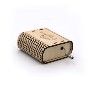 Boîte à musique de luxe en bois, mécanisme avec manivelle à main, modèle 2020, vente en gros - Product Image 6