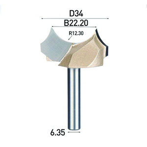 3-teiliges 1/2 Zoll Schaft Wolframkarbid Drachenball Holzfräser-Set für Holzbearbeitung - Product Image 2
