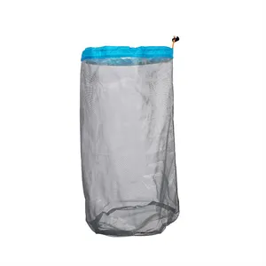 Nylon Mesh Stuff Storage Sack Drawstring Mesh Bag for Camping Hiking