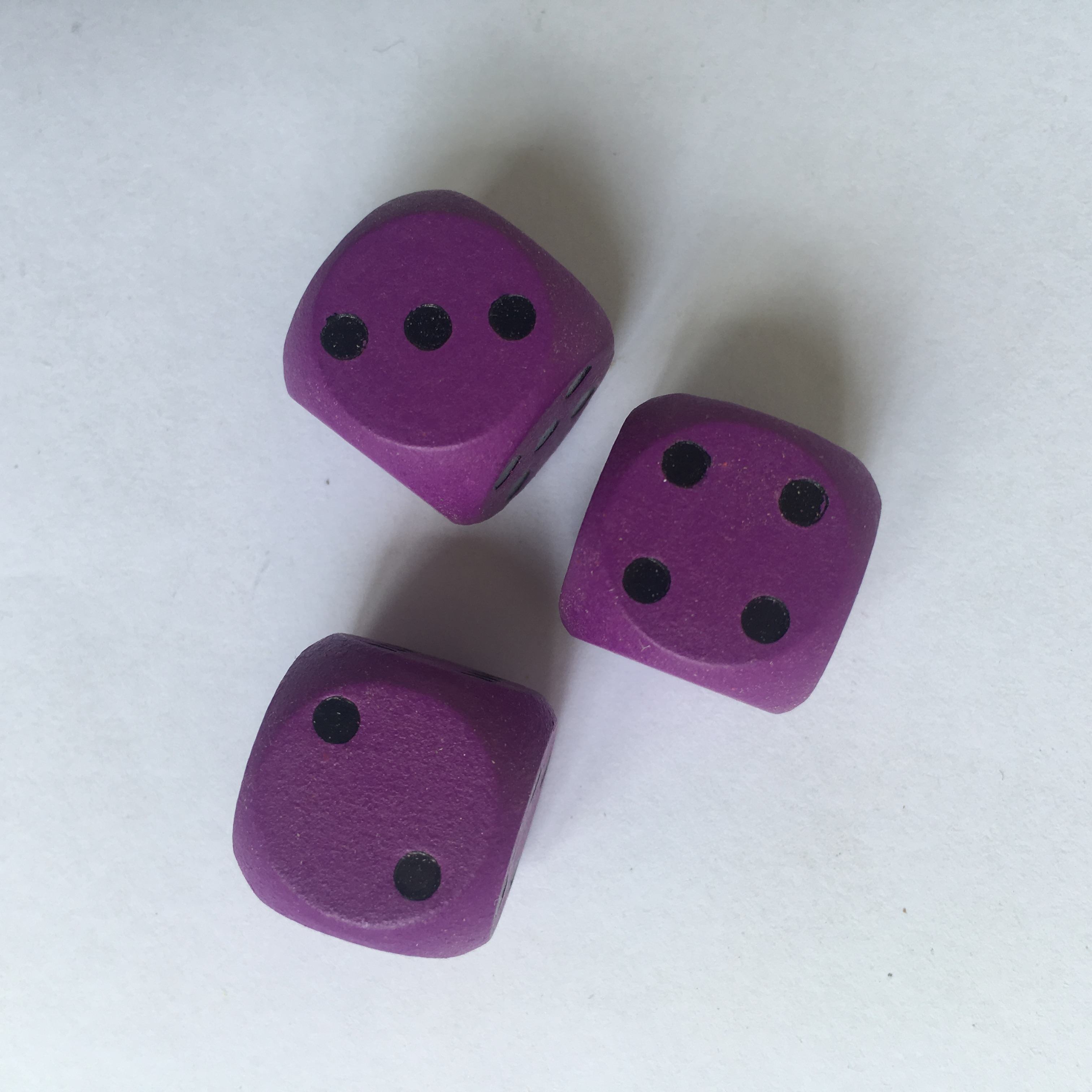 Dark Purple with black dot