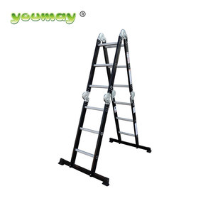 De aluminio del hogar portátil escalera plegable comparación - Product Image 4
