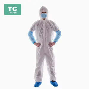 Nonwoven Disposable Ecnomical Coverall, Hooded