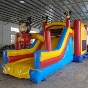 OEM <span class=keywords><strong>Inflatable</strong></span> <span class=keywords><strong>Mickey</strong></span> <span class=keywords><strong>Mouse</strong></span> Nhảy Lâu Đài Trượt Combo Để Bán Vinyl - Product Image 1