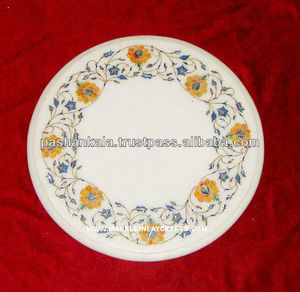 Semi Precious <b>Stone</b> Inlay Pietra Dura Marble <b>Table</b> <b>Top</b> - Product Image 1