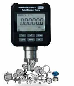 HS108 hidráulica de agua aceite líquido Digital de vacío de aire de presión regulador