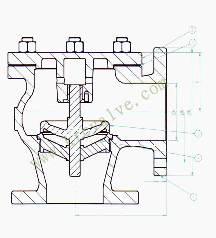 JIS Marine Valve Lift Check Angle Valve F7359 Cast Iron Marine Angle Valve