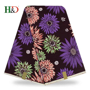 H & D Top 10 Alibaba Chine Véritable Vraie Cire 6 Yards Africain Imprimé <span class=keywords><strong>Tissu</strong></span> De Soie Pour <span class=keywords><strong>la</strong></span> Vente En Gros - Product Image 3