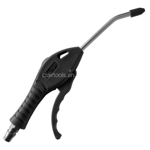 Noir <span class=keywords><strong>enduit</strong></span> <span class=keywords><strong>Pneumatique</strong></span> air duster spray gun Pistol grip soufflette - Product Image 1