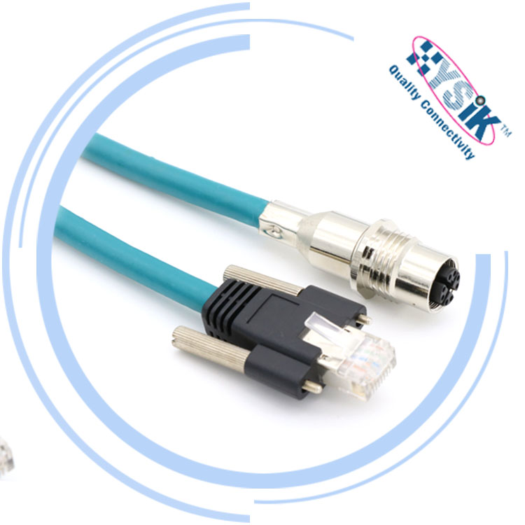 置き物です。 Keyence NFPA79準拠EthernetケーブルOP-87359 2メートルケーブルM12 X