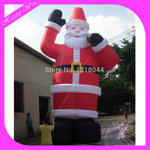 Grande babbo natale gonfiabile commovente gigante adorabile commerciale di babbo natale per le decorazioni - Product Image 6