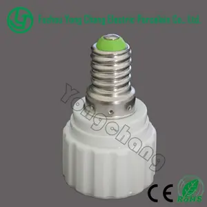 plastic lamp holder adapter E14 to gu10/plastic lamp base e14 to gu10