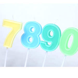 Fábrica al <span class=keywords><strong>por</strong></span> <span class=keywords><strong>mayor</strong></span> colorido cumpleaños número <span class=keywords><strong>velas</strong></span> 0 a 9 pastel decoración vela - Product Image 4