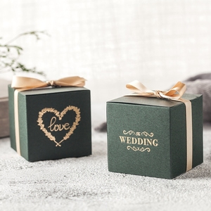 Wholesale Custom Luxury <strong>Sweet</strong> Wedding Favour <strong>Gift</strong> Candy Packaging <strong>Gift</strong> <strong>Box</strong> with Ribbon - Product Image 3