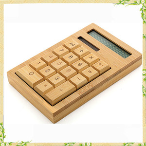 Calculatrice scientifique carrée en bambou moderne, best-seller - Product Image 5