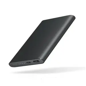 新的黑色便携式电源 10000 mah 聚合物移动电源充电器