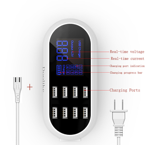 Doolike 8 USB Hub Với LCD Sạc Thông Minh Usb Sạc Điện Thoại Di Động Sạc - Product Image 5