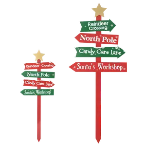 1pcs Traditional Wooden Christmas Decoration Stick Santa workshop for gift 50cmH