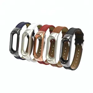 Genuine Leather Watch Band Wristband Strap For Xiaomi Mi Band 8 7 6 5 4 Miband 7 6 5 4 Smart Bracelet