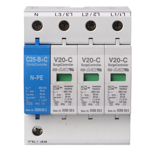 Sét Bảo Vệ Combi Điều Khiển Tăng Điều Khiển IP20 V20 + C/3 + NPE-385V - Product Image 5