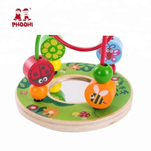 Jardin miroir enfants jouet éducatif enfants en bois perle <span class=keywords><strong>labyrinthe</strong></span> pour les tout-petits 1 + - Product Image 5