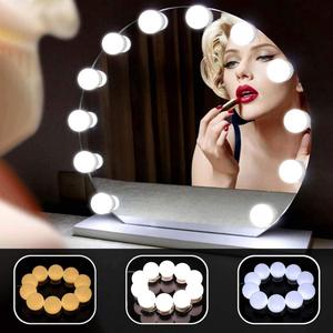 <strong>Vanity</strong> <strong>Light</strong> Mirror LED <strong>Lights</strong> for Mirror with 10 Dimmable Bulbs 3 Colors <strong>Light</strong> Strip for Bedroom Makeup Table Set - Product Image 5