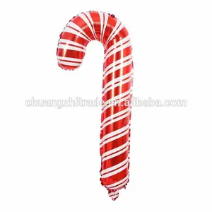 圣诞装饰2018拐杖快乐圣诞装饰增益充气圣诞树红色拐杖待售