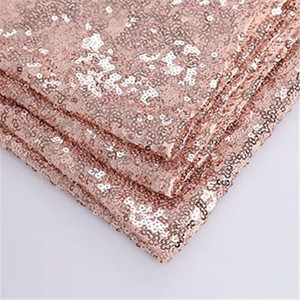 Khăn Trải Bàn Hình Chữ Nhật Sequin, Vàng Hồng 60X102 "Khăn Trải Bàn Lấp Lánh Cho Đám Cưới/Tiệc/Trang Trí Sự Kiện - Product Image 4