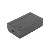 Gabinete de plástico para dispositivo de eletrônica abs, instrumento preto, caixa de fonte de alimentação