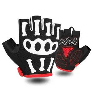 Новинка 2019, спортивные дышащие велосипедные перчатки с открытыми пальцами на заказ