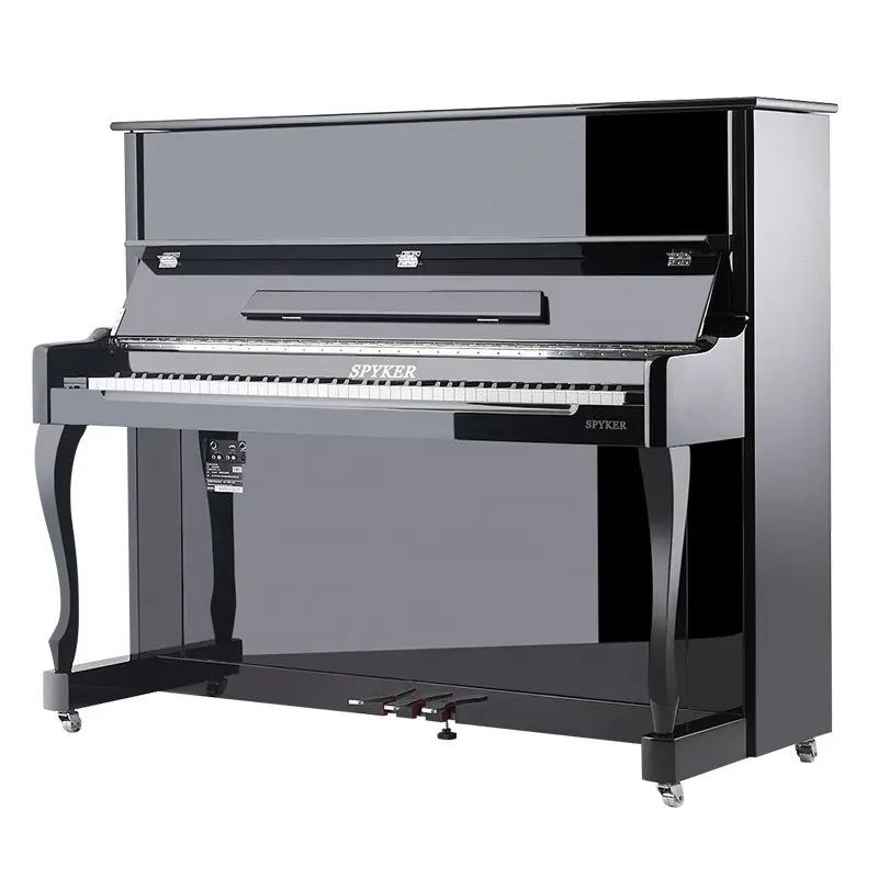 SPYKER HD- L123 Compact Digital Upright Home Piano Console Smart Piano Black Polish
