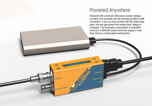 AVMATRIX Mini SC1221 Convertisseur de signal vidéo HDMI vers double 3G-SDI, adaptateur de diffusion de poche pour la diffusion en direct et le studio - Product Image 6