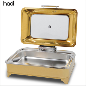 Nhà Hàng Ấn Độ Thiết Bị Nhà Bếp Điện Sưởi Ấm Đầu Bếp Trong Món Ăn 6L Nhà Hàng Buffet Chainer Vàng Thực Phẩm Ấm Hơn - Product Image 4
