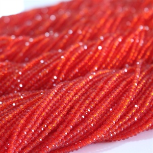 Cuentas sueltas de cristal rojo para Decoración - Product Image 2