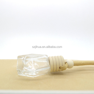 Wholesale 100pcs High Quality 10ml Hanging Glass Air Freshener Car Perfume Bottles with Roll on Screen Printed <strong>Refillable</strong> - Product Image 4