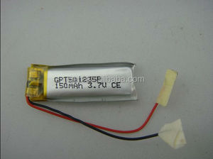 501235 petite batterie 3.7 V 150 mah rechargeable au lithium polymère batterie pour les produits numériques - Product Image 1