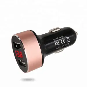 New arrivals 5 v 3.1A sử dụng xe pin sạc kép usb car charger với LED màn hình cho gionee điện thoại di động điện thoại