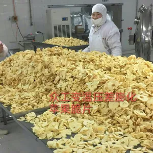 Fábrica de alimentos profesional de chips de manzana sin aceite/sin aditivo/máquina de fabricación