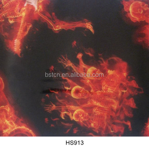 Suministro BST Flaming Skull Hydrographics Film 0,5/1m de ancho Papel de impresión de transferencia de <span class=keywords><strong>agua</strong></span> para efecto de película - Product Image 5
