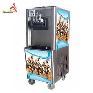 Professional China Manufacturer 110 Volt Softy Ice Cream Making Machine 3 Flavor Soft Serve Ice Cream Frozen Yogurt Machine