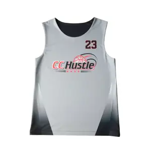 Juventud sublimación color verde seco fit reversible no moq baloncesto Jersey