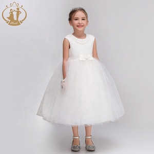 Vestido <span class=keywords><strong>de</strong></span> baile <span class=keywords><strong>de</strong></span> alta calidad para niñas, encaje <span class=keywords><strong>de</strong></span> tul, sin mangas, <span class=keywords><strong>primera</strong></span> <span class=keywords><strong>comunión</strong></span>, 2019 - Product Image 1
