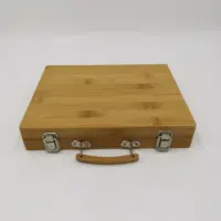 Деревянная коробка для хранения из бамбука с гравировкой
