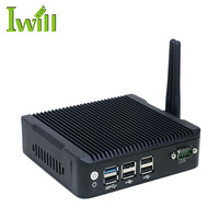 Mini PC industriel sans ventilateur J1900, double LAN Gigabit, 2 ports COM, DDR3L 8 Go, petit ordinateur de bureau pour l'automatisation médicale et IoT