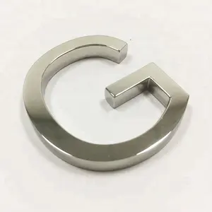 3D Aluminum Engineering Decorative Table House Metal Number For Door