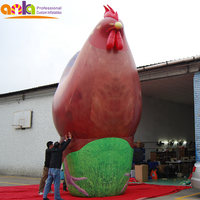 Modelo de animal inflable gigante de alta calidad, decoración de pollo inflable para exteriores