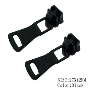 Vente en gros, graver le logo de la marque en noir, <span class=keywords><strong>curseur</strong></span> à glissière sans plomb en métal sur mesure pour sacs - Product Image 3