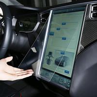 Protector de pantalla táctil de centro de película protectora de navegación GPS de vidrio templado duro 9H para coche Tesla Model X S