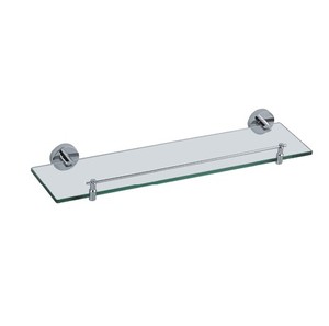 Hot Sales Modern Design Decorative Glass Wall <b>Shelf</b> for Bathroom <b>Chrome</b>-Finished Metal Bath Hardware Set - Product Image 1